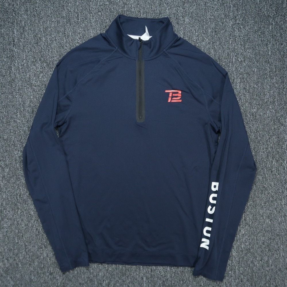 Rhone Pullover Mens Small Blue TB12 Tom Brady‎ Boston Performance Quarter Zip